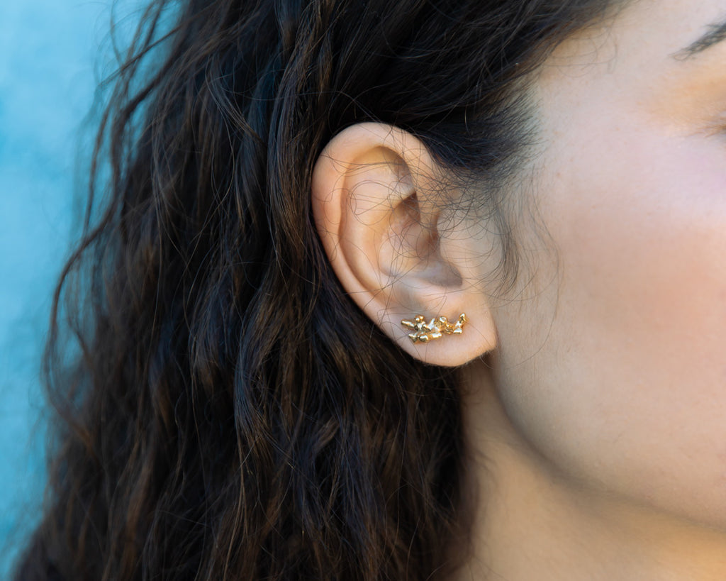 Coral Climbers Earrings